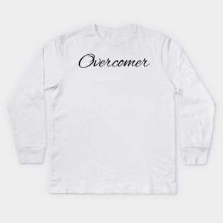 Overcomer-Female Empowerment Kids Long Sleeve T-Shirt